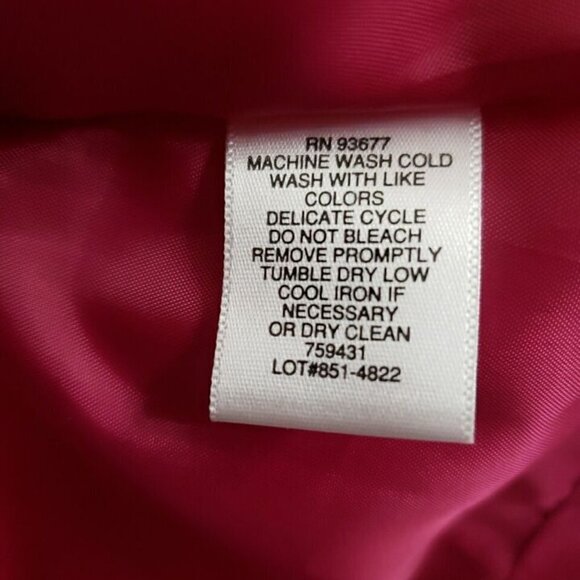 Liz Claiborne Pink Puffer Full Zip Vest Women's Sz M - Picture 6 of 7